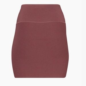 Aritzia sculpt knit mini skirt